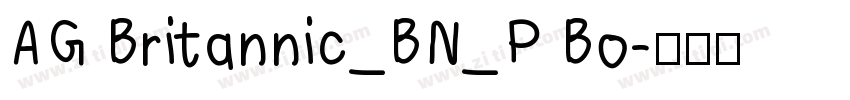 AG Britannic_BN_P Bo字体转换